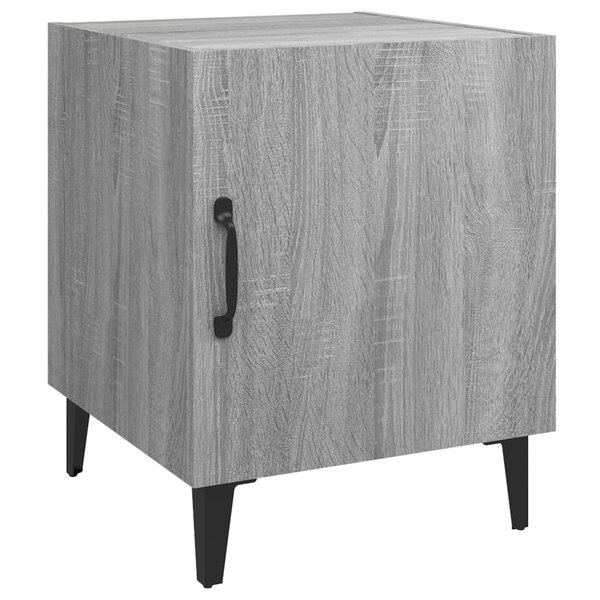 vidaXL Table de chevet Sonoma gris Bois d'ingénierie