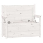 Banc banquette 112 5 x 51 5 x 96 5 cm bois de pin massif blanc 02_0010518