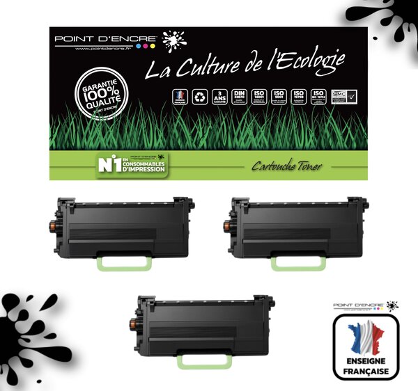 TN3610XXL - 3 X Noir - Grande capacité