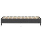 vidaXL Sommier à lattes de lit Gris foncé Tissu 80x200 cm