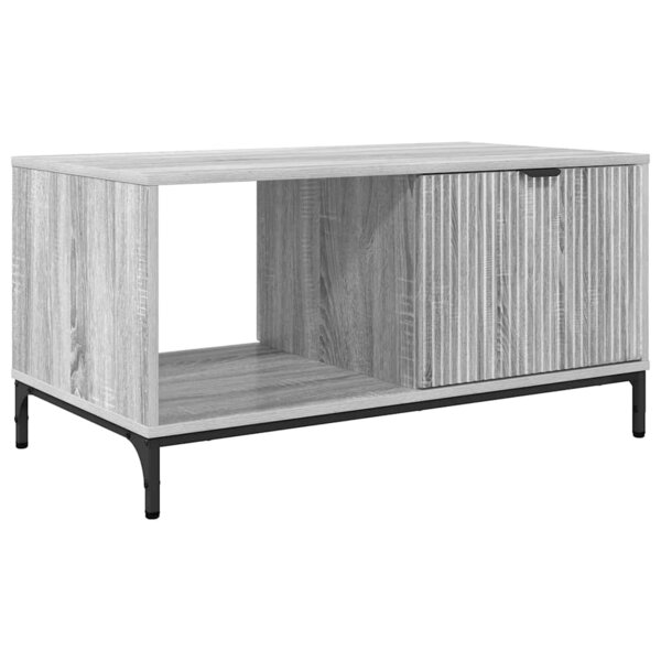 vidaXL Table basse Gris Sonoma 90 x 49 x 46 cm Bois d'ingénierie