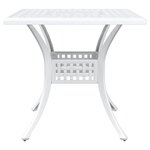 vidaXL Ensemble de tables de jardin 5 Pièces Blanc 80 x 80 x 75 cm