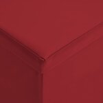 vidaXL Banc de rangement pliable Rouge bordeaux PVC