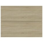 vidaXL Tables de chevet 2 Pièces Chêne sonoma 40x30x30 cm Bois ingénierie