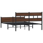 vidaXL Cadre de lit sans matelas chêne marron 140x200 cm