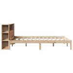 vidaXL Lit bibliothèque sans matelas 135x190 cm bois de pin massif