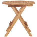 vidaXL Table pliable de jardin 50x50x50 cm Bois de teck solide