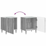 vidaXL Cabinet de chevet Sonoma gris 43 x 34 5 x 52 cm