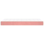 vidaXL Matelas de lit à ressorts ensachés Rose 80x200x20 cm Velours