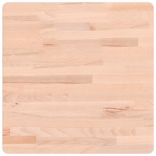 vidaXL Dessus de table 50x50x2 5 cm carré bois massif de hêtre
