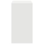 vidaXL Bureau d'écriture minimaliste Blanc Panneau de particules