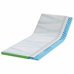 vidaXL Coussins de Matelas Blanc et vert 80 x 200 cm