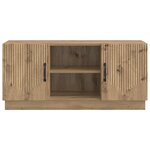 vidaXL Meuble TV 102 x 34 5 x 47 cm Chêne artisanal Bois d'ingénierie