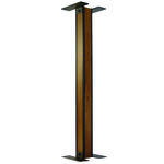 Poteau universel pour boites aux lettres - 80 x 80 x 1000 mm  Aluminium Modèle Manhattan