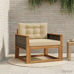vidaXL Sofa de milieu extérieur Naturel