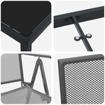 vidaXL Ensemble de salle à manger de jardin 3 pièces acier anthracite