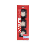 Lot 3 spots gu10 50w 4000k rond noir ip44