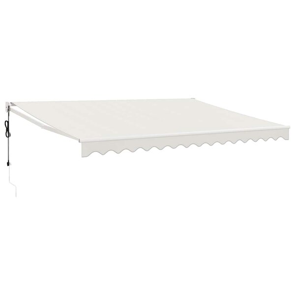 vidaXL Auvent rétractable automatique crème 4x3 m
