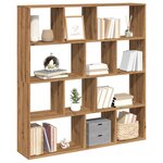 vidaXL Bibliothèque chêne artisanal 132x29x141 5 cm bois d'ingénierie