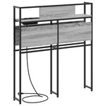 vidaXL Tête de lit de rangement Sonoma gris 100 cm Bois d'ingénierie