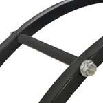 vidaXL Portant de bois de chauffage Noir 70 x 20 x 70 cm Acier