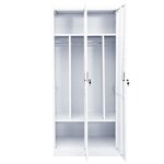 vidaXL Garde-robe Blanc 80x50x180 cm Acier