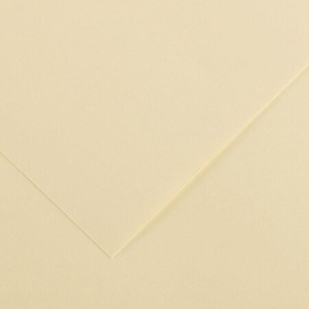 Paquet de 10 feuilles de papier Colorline CANSON 50 x 65 cm 150 g crème