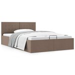vidaXL Cadre de lit à rangement hydraulique sans matelas 140x200 cm