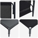 vidaXL Mobilier de jardin avec coussin 3 Pièces Anthracite Acier