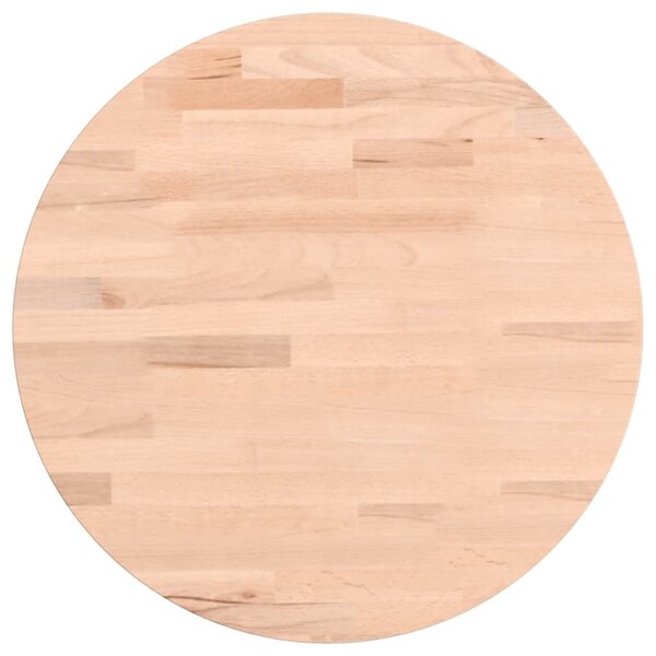 vidaXL Dessus de table Ø40x4 cm rond bois massif de hêtre