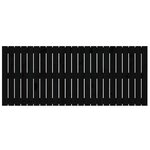 vidaXL Tête de lit murale Noir 147x3x60 cm Bois massif de pin