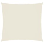 vidaXL Voile de parasol Tissu Oxford carré 2 5x2 5 m Crème