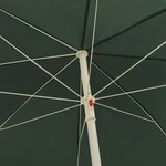 vidaXL Parasol de plage vert 300 cm