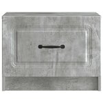 vidaXL Table basse Gris béton 49 x 50 x 37 cm Bois d'ingénierie