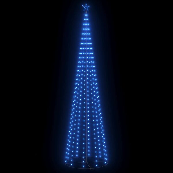 vidaXL Sapin de Noël cône 400 LED bleues Décoration 100x360 cm