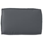vidaXL Coussin de palette pour dossier anthracite 60x40x12 cm tissu Oxford
