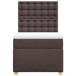 vidaXL Sommier à lattes de lit avec matelas Marron foncé 90x200 cm