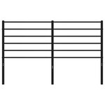 vidaXL Tête de lit métal noir 135 cm