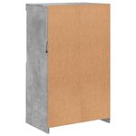 vidaXL Buffet avec lumières LED gris béton 60 5x37x100 cm