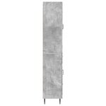 vidaXL Ensemble de Meubles 2 Pièces Gris béton 66 x 34 5 x 89 5 cm