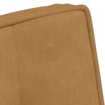 vidaXL Chaise de relaxation avec tabouret Marron Velours