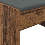 vidaXL Banc d'entrée avec coussin Bois ancien 103 x 38 x 40 cm