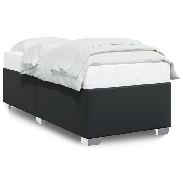 vidaXL Cadre de lit Noir 90x200 cm Similicuir