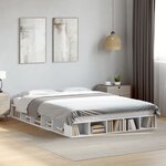 vidaXL Cadre de lit sans matelas blanc 160x200 cm