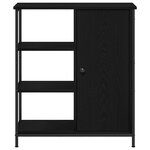 vidaXL Buffet Noir Chêne 70x30x80 cm Bois d'ingénierie