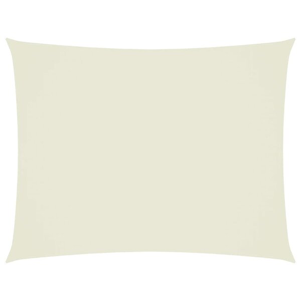 vidaXL Voile d'ombrage tissu oxford rectangulaire 3x6 m crème
