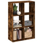 vidaXL Étagère séparatrice de pièce chêne fumé 69 5x29x103 5 cm