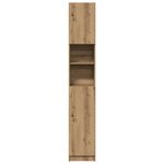 vidaXL Meuble de salle de bain Chêne artisanal 32x25 5x190 cm Bois d'ingénierie
