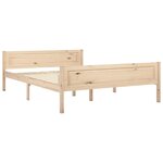 vidaXL Cadre de lit Bois de pin massif 160x200 cm
