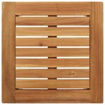 Transats vidaXL 2 Pièces avec Table Bois Massif Acacia
